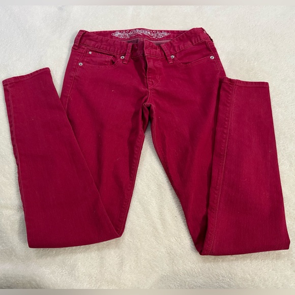 Express Jean Jegging Red - Picture 2 of 4